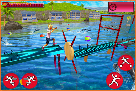 Kids Stunts Water Running Race screenshot