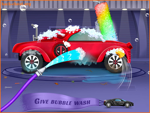 Kids Superhero Car Wash Games screenshot