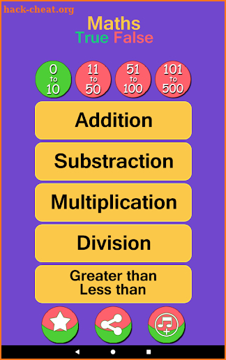 Kids True False - Math screenshot