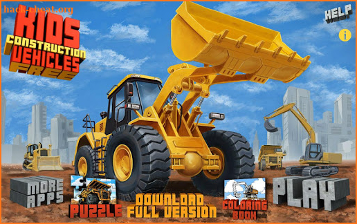 Kids Vehicles: Construction Lite toddler puzzle screenshot