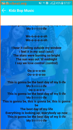 Kidz Bop Songs With Lyrics screenshot