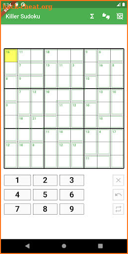 Killer Sudoku screenshot