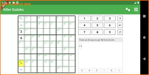 Killer Sudoku screenshot