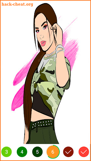 Kimberly Loaiza Juego Colorear screenshot