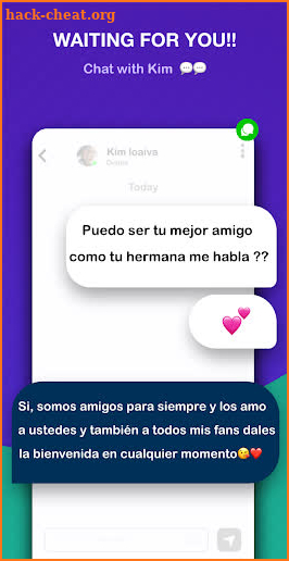 Kimberly Loaiza 📱Video Call + Chat kim Loaiza screenshot