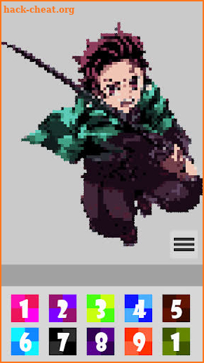 Kimetsu No Yaiba Pixel Art Games screenshot