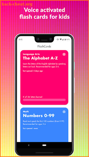 Kinder Flash Cards screenshot