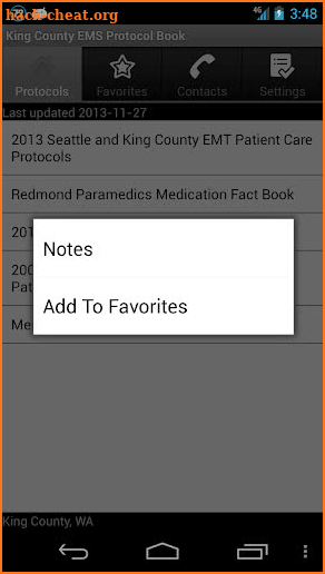 King County EMS Protocol Book screenshot