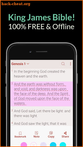 King James Bible (KJV) - Free Bible Verses + Audio screenshot