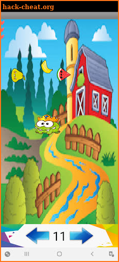 King om nom fruit screenshot