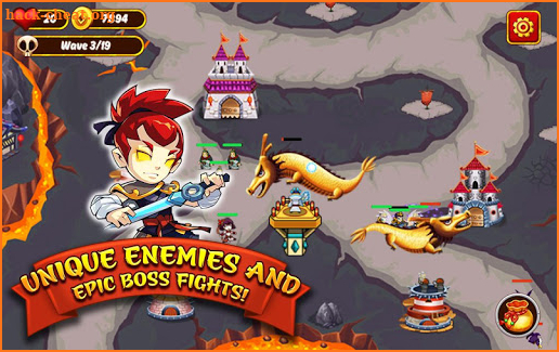 Kingdom of Warriors TD: Evil Rush (Tower Defense) screenshot