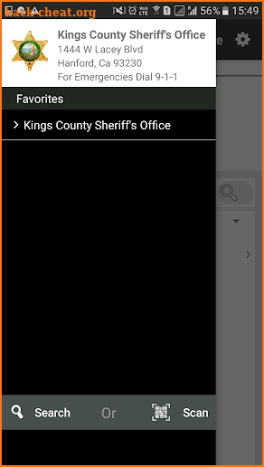 Kings County Sheriff Office screenshot