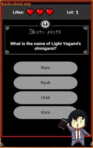 Kira Quiz DeathNote screenshot