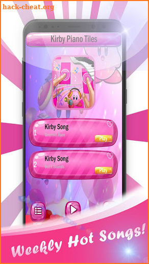 Kirby Piano Tiles screenshot