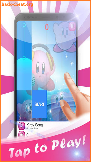 Kirby Piano Tiles screenshot