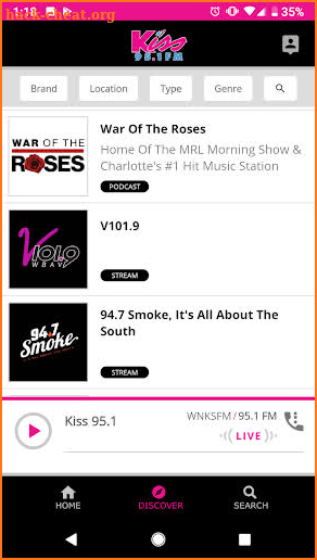 Kiss 95.1 screenshot