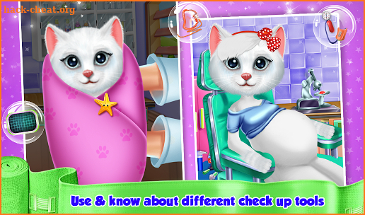 Kitten Newborn Doctor Clinic Checkup Game screenshot