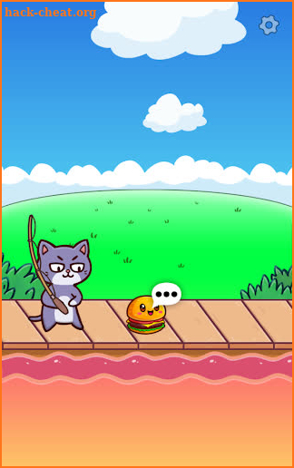 Kittens fishing for food-Clicker Game Restaurant screenshot