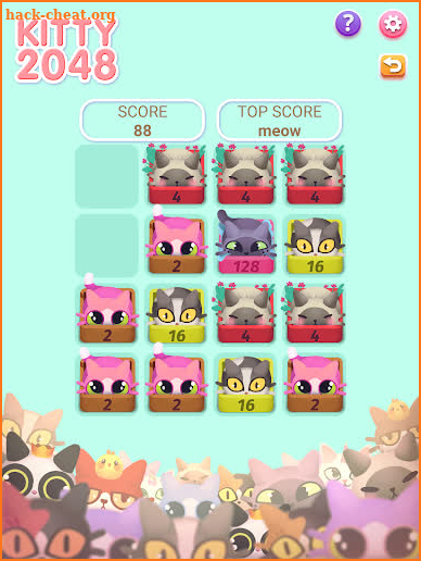 Kitty 2048 screenshot