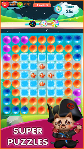 Kitty Bubble : Puzzle pop game screenshot