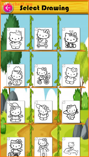 Kitty Coloring Book and game screenshot