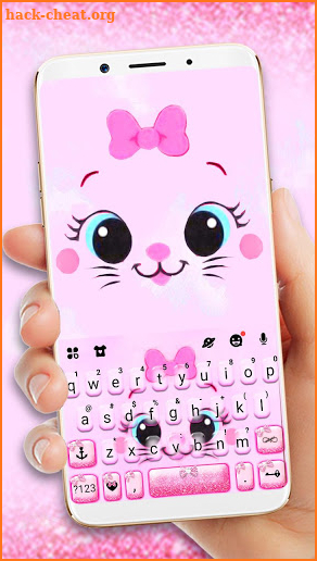 Kitty Smile Keyboard Theme screenshot