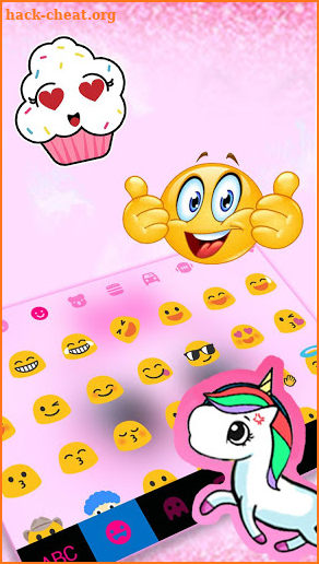 Kitty Smile Keyboard Theme screenshot