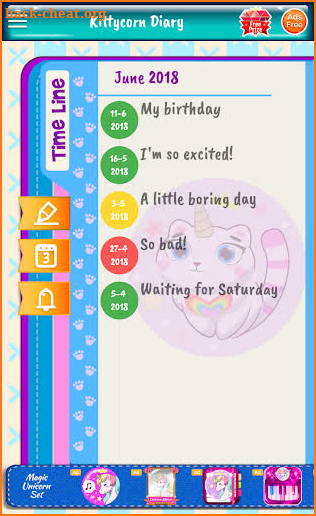 Kittycorn Diary (with password) screenshot