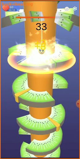 Kiwi Tower Helix Jump - Helix Crush screenshot