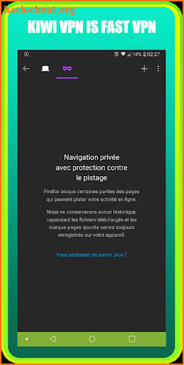 Kiwi VPN Proxy Free VPN debloaue Sites screenshot