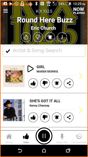 KIX 102.5 screenshot