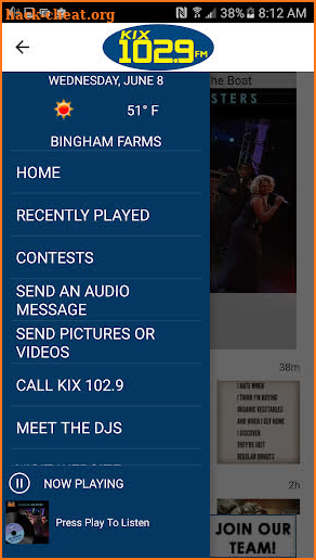 KIX 102.9 screenshot