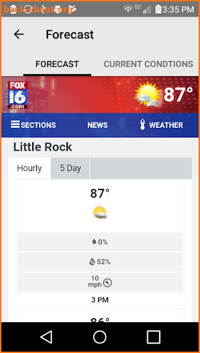 KLRT Fox 16 Weather Fox16.com screenshot