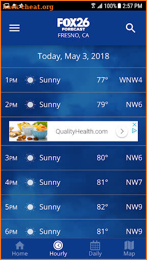 KMPH News FOX Forecast screenshot