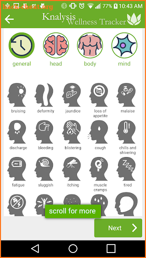 Knalysis Wellness Tracker screenshot