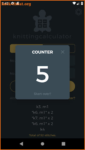 Knitting Calculator screenshot