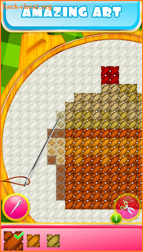 Knitting Master - Cross Stitch Art Sewing Game screenshot