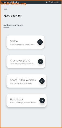 Know your car screenshot