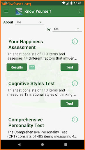 Know Yourself Personality Tests by Excel At Life screenshot