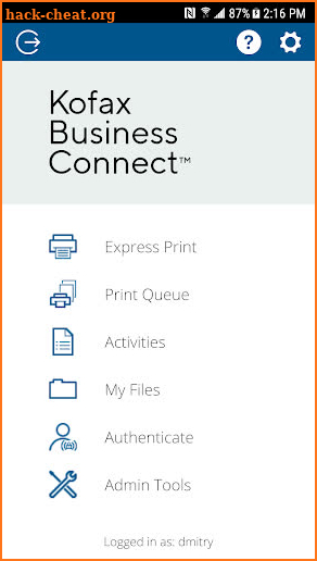 Kofax Business Connect screenshot