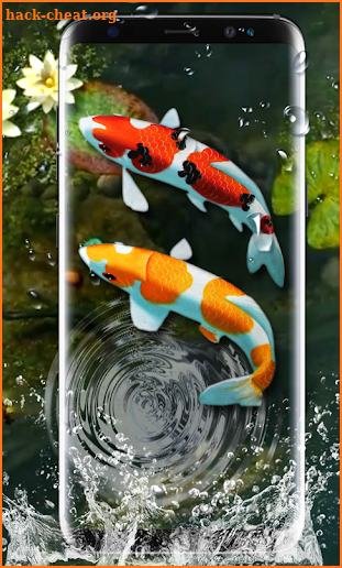 Koi Fish Live Wallpaper 3D: Aquarium Background Hd screenshot