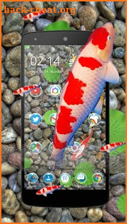 KOI Lucky Fish 3D Theme screenshot