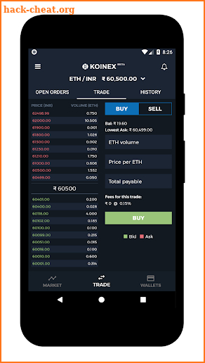 Koinex - India's largest digital assets exchange screenshot