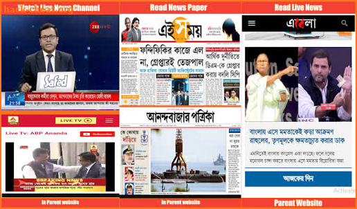 Kolkata News:24 Ghanta Live,ABP Ananda Live &All screenshot