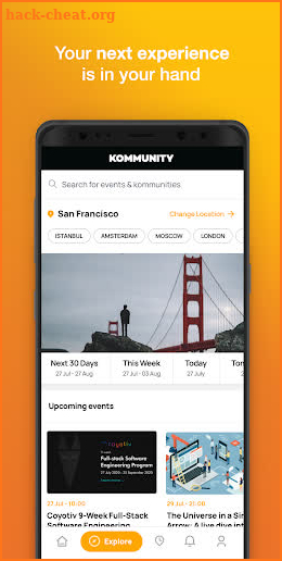 Kommunity: Explore Events screenshot