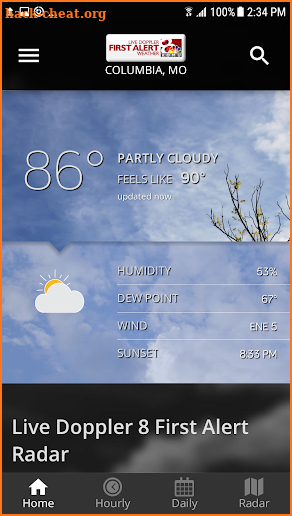 KOMU 8 Weather App screenshot