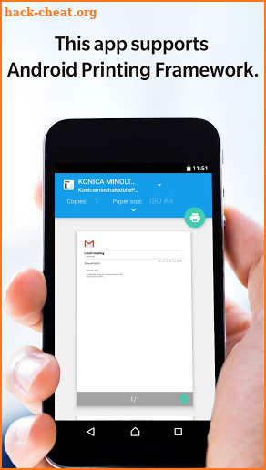 Konica Minolta Mobile Print screenshot