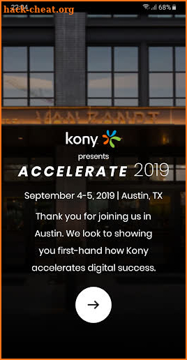 Kony Accelerate 2019 screenshot