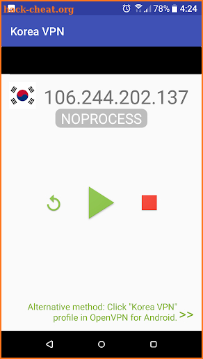 Korea VPN screenshot