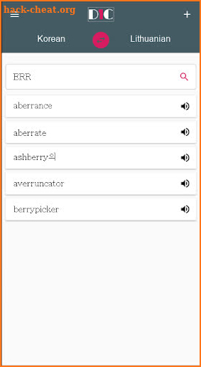 Korean - Lithuanian Dictionary (Dic1) screenshot